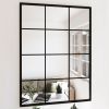 Wall Mirror Black 31.5"x23.6" Metal