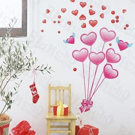 Love Balloons - Large Wall Decals Stickers Appliques Home Decor