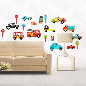 Cars & Signs - Large Wall Decals Stickers Appliques Home Decor