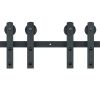VEVOR 8FT Sliding Barn Door Hardware Kit, 330LBS Heavy Duty Barn Door Track Kit for Double Doors