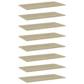 Bookshelf Boards 8 pcs Sonoma Oak 31.5"x15.7"x0.6" Engineered Wood