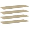 Bookshelf Boards 4 pcs Sonoma Oak 23.6"x7.9"x0.6" Engineered Wood