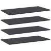 Bookshelf Boards 4 pcs Gray 31.5"x15.7"x0.6" Engineered Wood