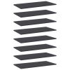 Bookshelf Boards 8 pcs Gray 31.5"x15.7"x0.6" Engineered Wood