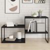 Bookshelf Boards 4 pcs High Gloss Black 23.6"x15.7"x0.6" Engineered Wood