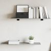 Bookshelf Boards 4 pcs Concrete Gray 31.5"x7.9"x0.6" Engineered Wood