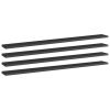 Bookshelf Boards 4 pcs High Gloss Black 39.4"x3.9"x0.6" Engineered Wood
