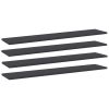 Bookshelf Boards 4 pcs Gray 39.4"x7.9"x0.6" Engineered Wood
