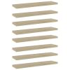 Bookshelf Boards 8 pcs Sonoma Oak 15.7"x3.9"x0.6" Engineered Wood