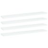 Bookshelf Boards 4 pcs White 23.6"x3.9"x0.6" Engineered Wood