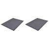 PVC Door Mats 2 pcs Gray 35.4"x23.6"