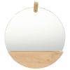 Wall Mirror Solid Pinewood 13.8"