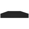 Bookshelf Boards 8 pcs Black 15.7"x3.9"x0.6" Engineered Wood