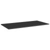 Bookshelf Boards 4 pcs High Gloss Black 31.5"x11.8"x0.6" Engineered Wood
