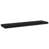 Bookshelf Boards 8 pcs Black 15.7"x3.9"x0.6" Engineered Wood