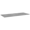 Bookshelf Boards 4 pcs Concrete Gray 39.4"x15.7"x0.6" Engineered Wood