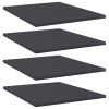 Bookshelf Boards 4 pcs Gray 15.7"x19.7"x0.6" Engineered Wood