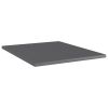 Bookshelf Boards 4 pcs High Gloss Gray 15.7"x19.7"x0.6" Engineered Wood