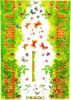 Vivid Butterfly and Fresh Grass - Wall Decals Stickers Appliques Home Dcor