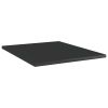 Bookshelf Boards 4 pcs High Gloss Black 15.7"x19.7"x0.6" Engineered Wood