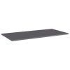 Bookshelf Boards 4 pcs High Gloss Gray 31.5"x11.8"x0.6" Engineered Wood