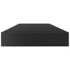 Bookshelf Boards 4 pcs High Gloss Black 39.4"x3.9"x0.6" Engineered Wood