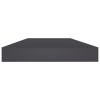 Bookshelf Boards 4 pcs Gray 15.7"x3.9"x0.6" Engineered Wood