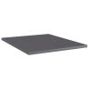 Bookshelf Boards 8 pcs High Gloss Gray 15.7"x19.7"x0.6" Engineered Wood