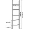 Blanket Ladder, 5-Layer Towel Racks, Blanket Holder with Anti-Slip Construction Home Decor, Decorative Blanket, Quilt, Towel