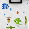 Ocean World - Hemu Wall Decals Stickers Appliques Home Decor 9.4 BY 16.5 Inches