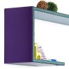 Trista - [Night Sky] Crutch-Shaped Leather Wall Shelf / Bookshelf / Floating Shelf (Set of 2)
