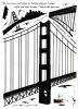 Chain Bridge - Hemu Wall Decals Stickers Appliques Home Decor 19.7 BY 27.5 Inches