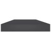 Bookshelf Boards 8 pcs Gray 15.7"x3.9"x0.6" Engineered Wood