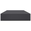 Bookshelf Boards 4 pcs Gray 39.4"x3.9"x0.6" Engineered Wood