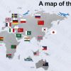 World Map - Hemu Large Wall Decals Stickers Appliques Home Decor 19.7 BY 27.5 Inches