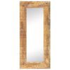 Hand-Carved Mirror 43.3"x19.7"x1" Solid Mango Wood