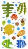 Ocean World - Hemu Wall Decals Stickers Appliques Home Decor 9.4 BY 16.5 Inches