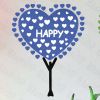 Happy Hope Love - Hemu Wall Decals Stickers Appliques Home Decor 12.6 BY 23.6 Inches