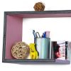 Trista - [Goddess Venus] Crutch-Shaped Leather Wall Shelf / Bookshelf / Floating Shelf (Set of 2)