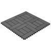 22 pcs Decking Tiles 11.8"x11.8" 2 sqm WPC Gray