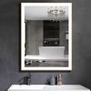 Rectangular Single Aluminum Framed Anti-Fog LED Light Wall Bathroom Vanity Mirror